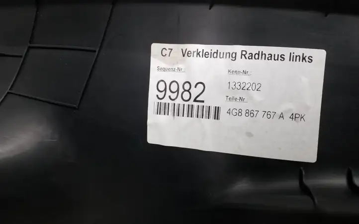 Audi A7 S7 4G (2010 - 2014) 4G8867767A Внутренняя отделка заднего порога — фото 3