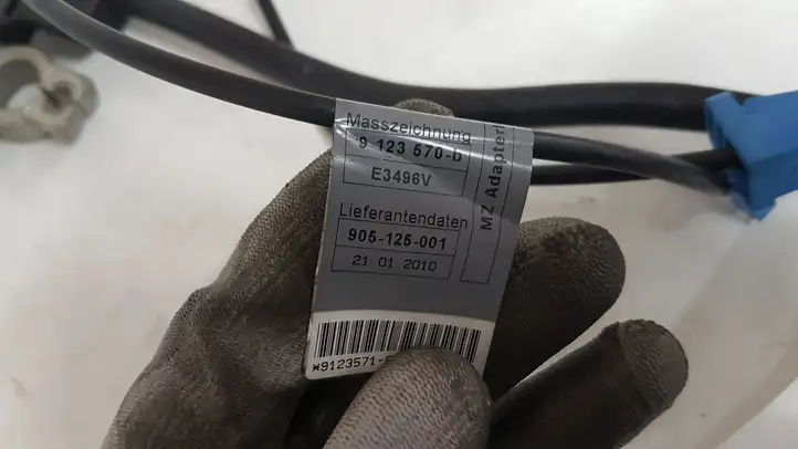 BMW 3 E90 E91 (2005 - 2012) 6112921595201 Минусовой провод аккумулятора — фото 6