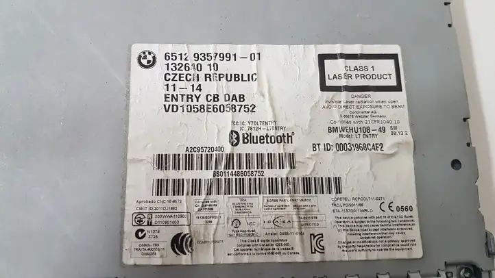 BMW 3 F30 F35 F31 (2012 - 2018) 6512935799101 Магнитола / мультимедийная система — фото 4