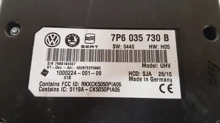 Volkswagen PASSAT B6 (2005 - 2010) 7P6035730B Bluetooth модуль — фото 4