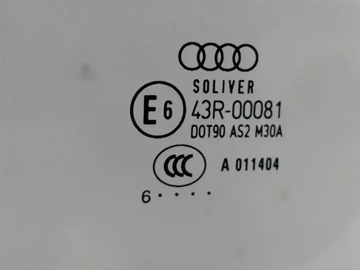 Audi A4 S4 B7 8E 8H (2004 - 2009) 43R00081 Стекло задней двери — фото 4