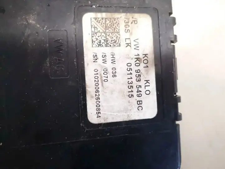 Volkswagen Touran I (2003 - 2010) 1k0953549bc Регулировка рулевой колонки — фото 2