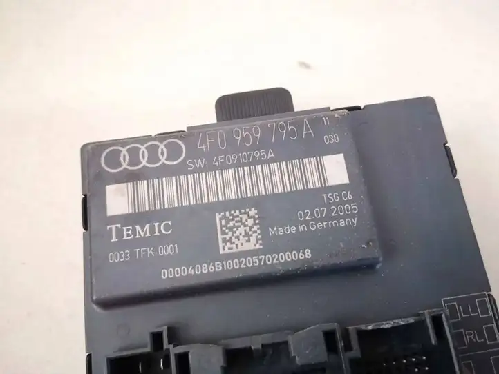 Audi A6 S6 C6 4F (2004 - 2008) 4f0959795a Блок управления дверью — фото 2