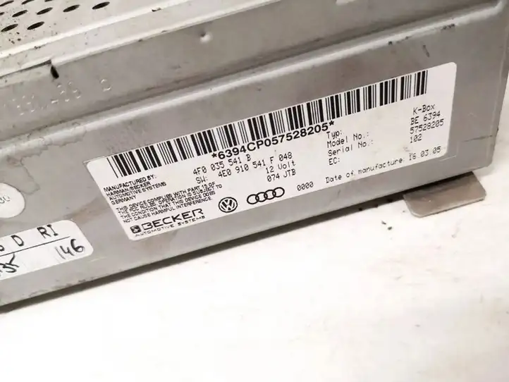 Audi A6 S6 C6 4F (2004 - 2008) 4f0035541b Магнитола / мультимедийная система — фото 2