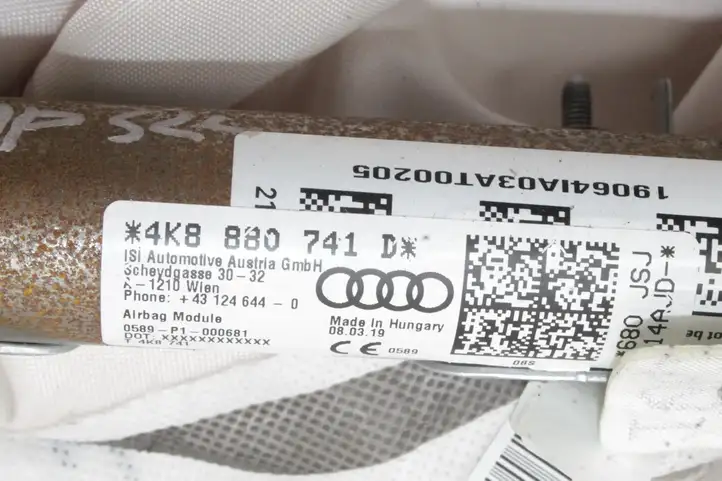 Audi A7 S7 4K8 (2018 - ) 4K8880741D Боковая подушка безопасности шторка — фото 5