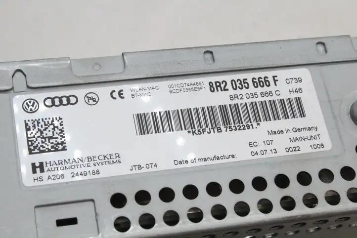 Audi A4 S4 B8 8K (2011 - 2015) 8R2035666F Магнитола / мультимедийная система — фото 6