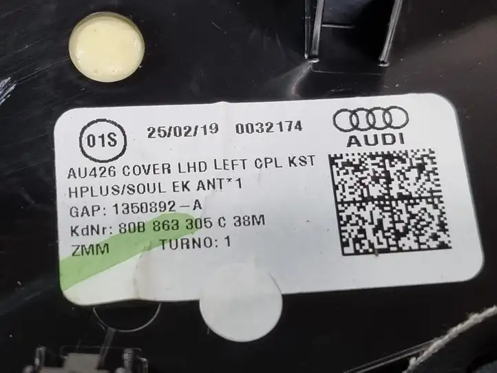 Audi Q5 SQ5 (2017 - ) 80B863305C Передняя боковая обшивка салона — фото 2