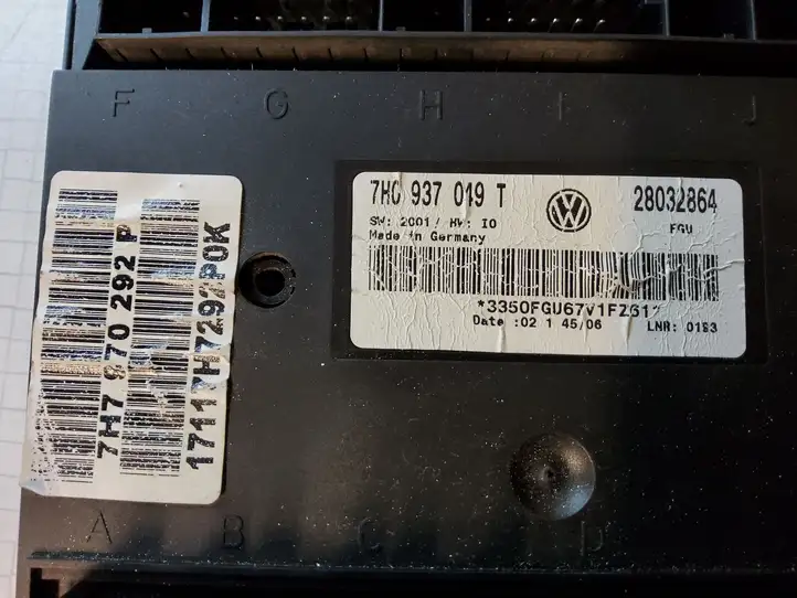 Volkswagen Transporter - Caravelle T5 (2003 - 2009) 7H0937019T Модуль комфорта — фото 3