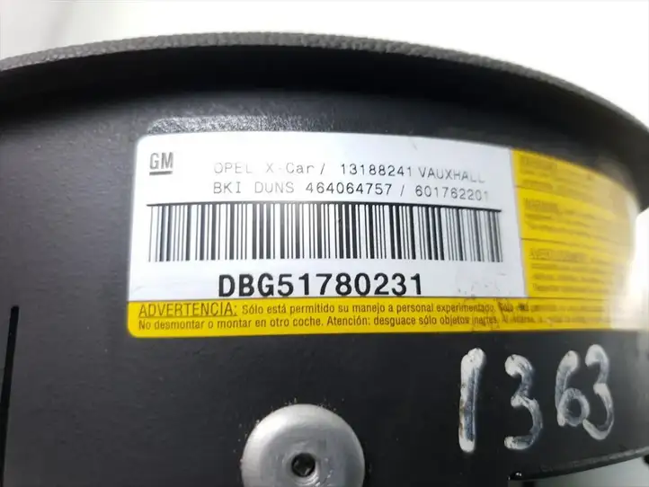 Opel Corsa C (2003 - 2006) 13188241 Подушка безопасности руля — фото 4