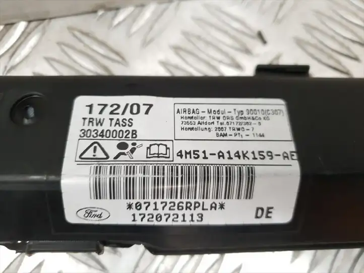 Ford Focus (2005 - 2008) 4M51A14K159AE Боковая подушка безопасности шторка — фото 5