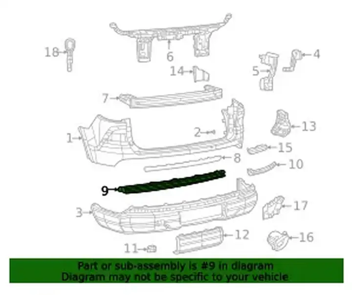 Jeep Grand Cherokee WL (2021 - ) 6XP47SZ0AA Нижняя часть заднего бампера — фото 6