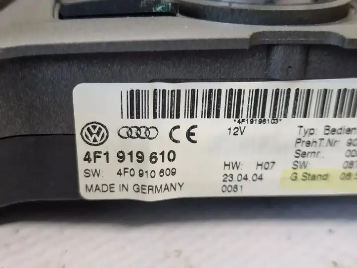Audi A6 S6 C6 4F (2004 - 2008) 4F1919610 Контроллер мультимедийной системы — фото 2