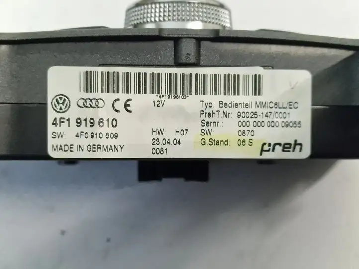 Audi A6 S6 C6 4F (2004 - 2008) 4F1919610 Контроллер мультимедийной системы — фото 6