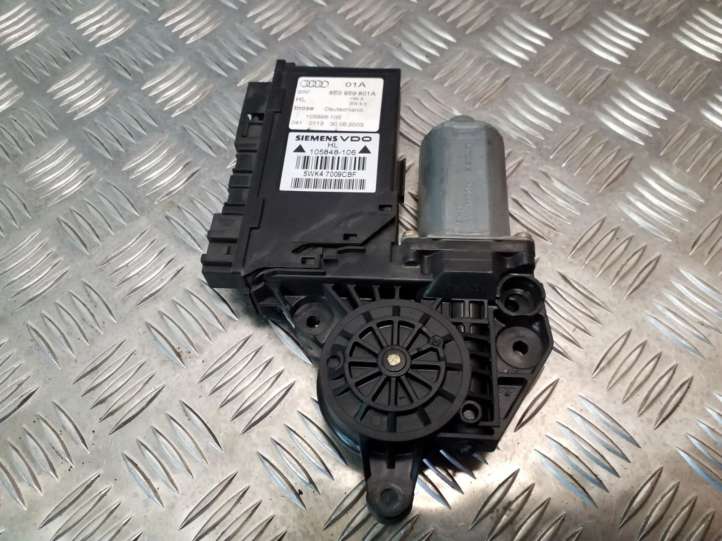 8E0959801A Audi A4 S4 B6 8E 8H Galinis varikliukas langų pakėlėjo