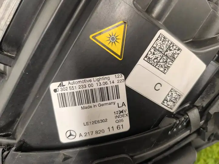 Mercedes-Benz S C217 (2015 - 2020) A2178201161 Передняя фара — фото 2