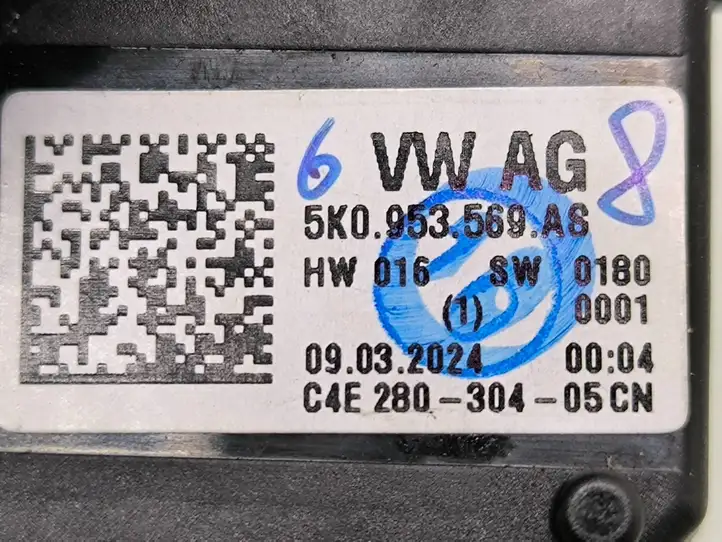 Volkswagen PASSAT B7 (2011 - 2014) 5K0953569AS Контактное кольцо SRS — фото 7