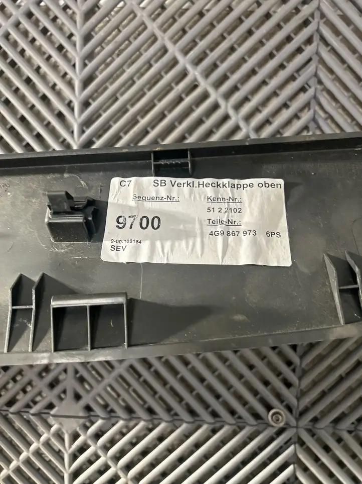 Audi A6 C7 (2011 - 2014) 4G9867973 Верхняя обшивка у окна — фото 8