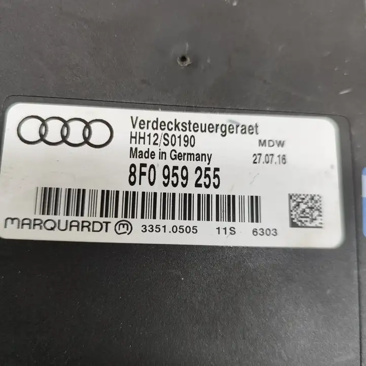 Audi A5 (2016 - ) 8F0959255 Блок управления крышей (кабриолет) — фото 6