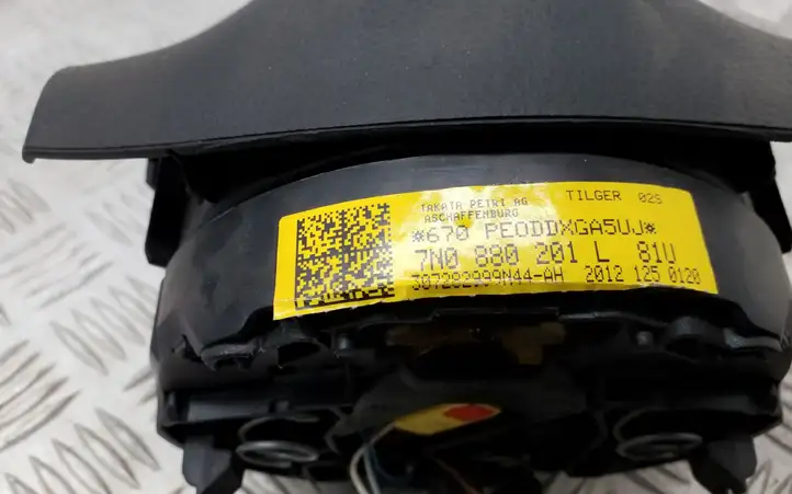 Volkswagen Sharan (2010 - 2015) 7N0880201L Подушка безопасности руля — фото 5