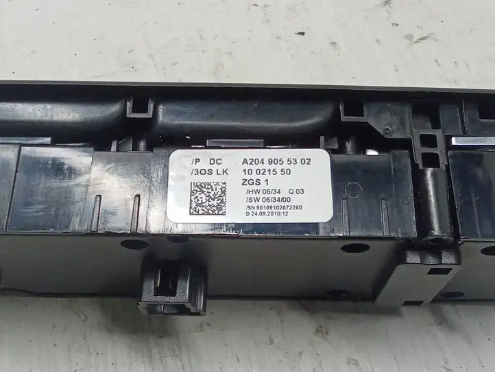Mercedes-Benz C W204 (2007 - 2014) A2049055302 Блок кнопок стеклоподъемников — фото 3