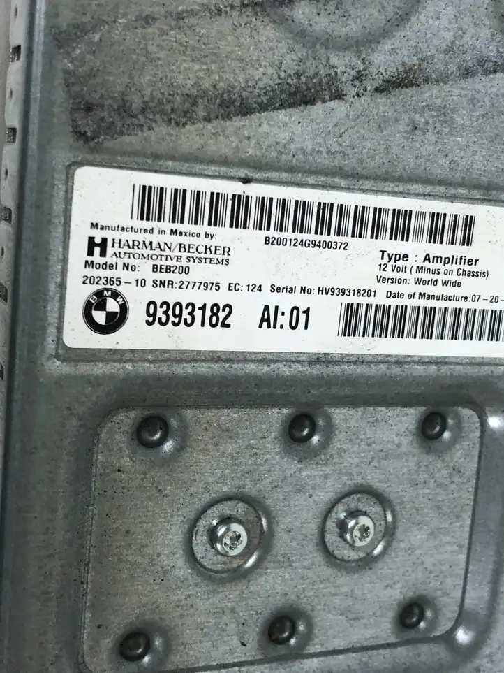 BMW X3 F25 (2010 - 2017) 9393182 Комплект аудиосистемы — фото 21