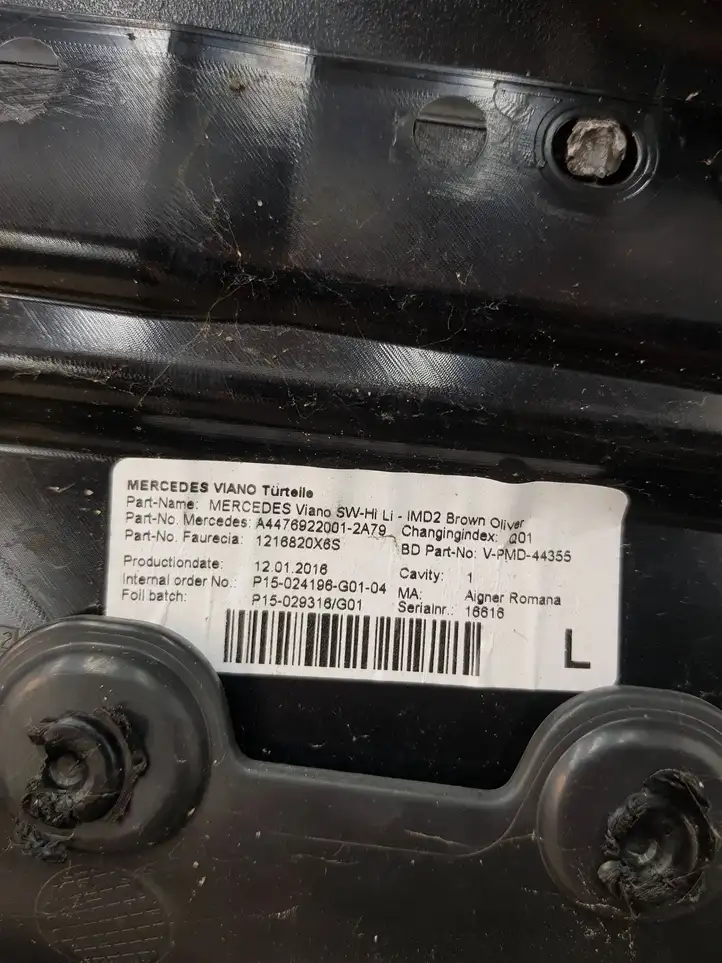 Mercedes-Benz Vito W447 (2014 - ) A4476922001 Обшивка задней двери — фото 12