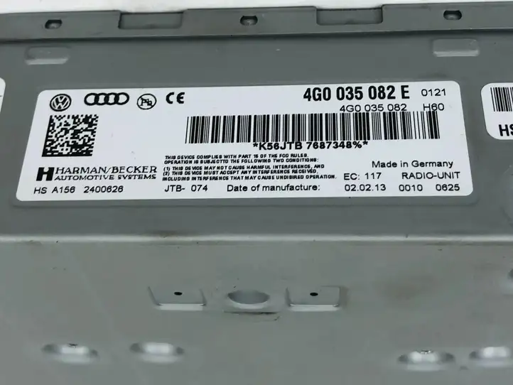Audi A6 C7 (2011 - 2014) 4G0035082E Магнитола / мультимедийная система — фото 7