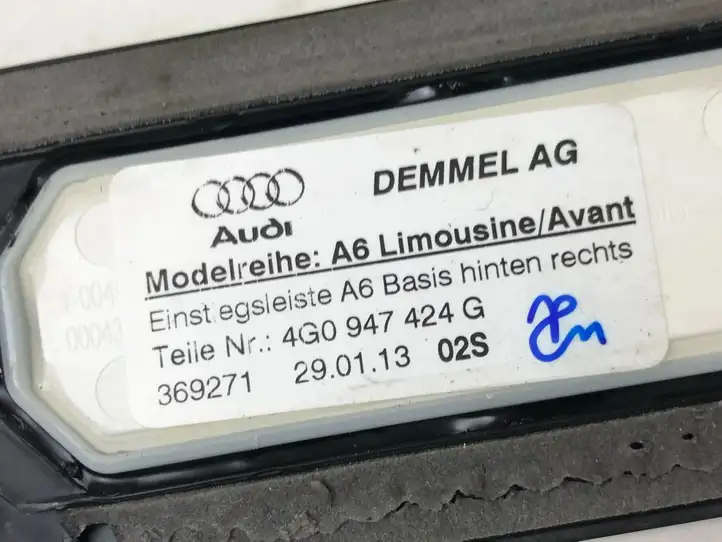 Audi A6 C7 (2011 - 2014) 4G0947424G Внутренняя отделка заднего порога — фото 6