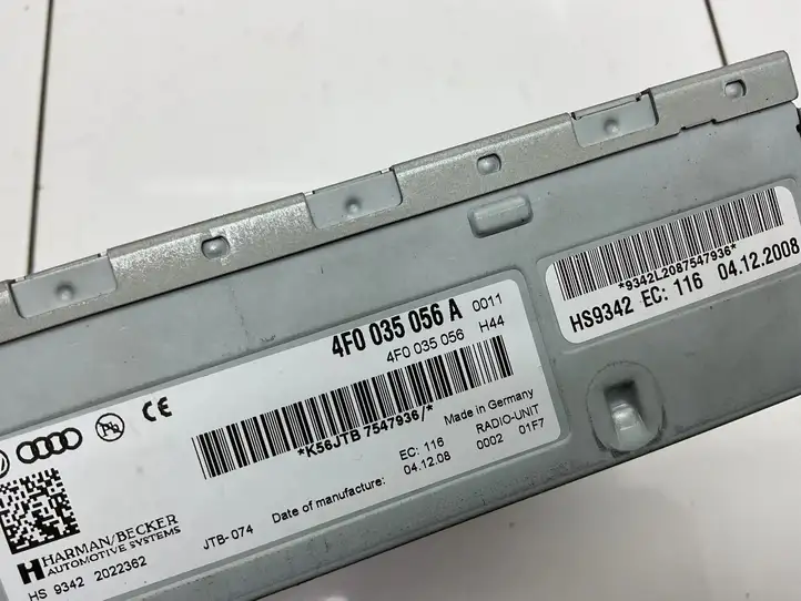 Audi A6 S6 C6 4F (2008 - 2011) 4F0035056A Магнитола / мультимедийная система — фото 3