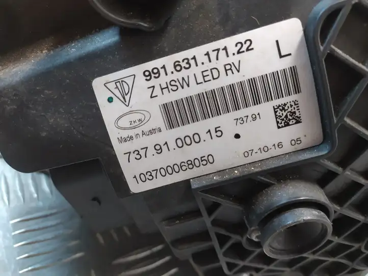Porsche 911 991 (2011 - 2019) 99163117122 Передняя фара — фото 8