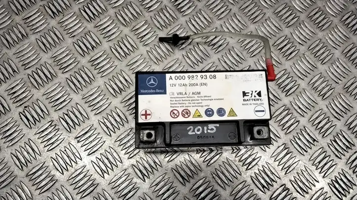 Mercedes-Benz E W212 (2009 - 2016) A0009829308 Аккумулятор — фото 1