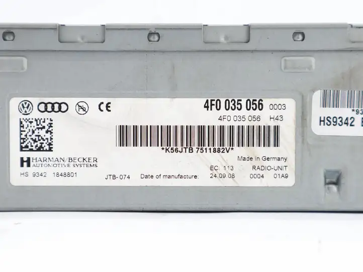 Audi A6 S6 C6 4F (2008 - 2011) 4F0035056 Магнитола / мультимедийная система — фото 2