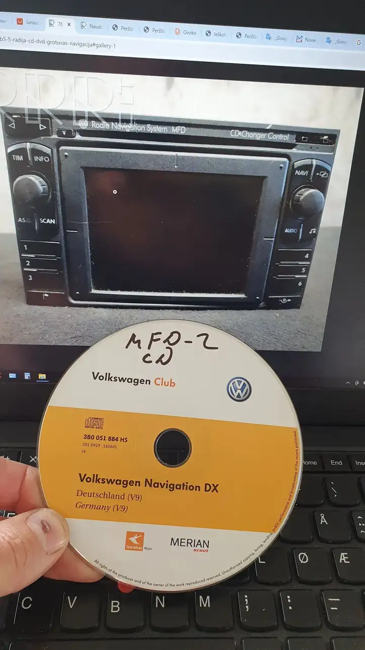 Volkswagen Golf IV (1998 - 2005) 3B0051884HS Навигационные карты CD/DVD — фото 1