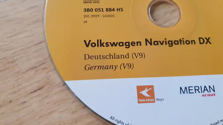 Volkswagen Golf IV (1998 - 2005) 3B0051884HS Навигационные карты CD/DVD — фото 2