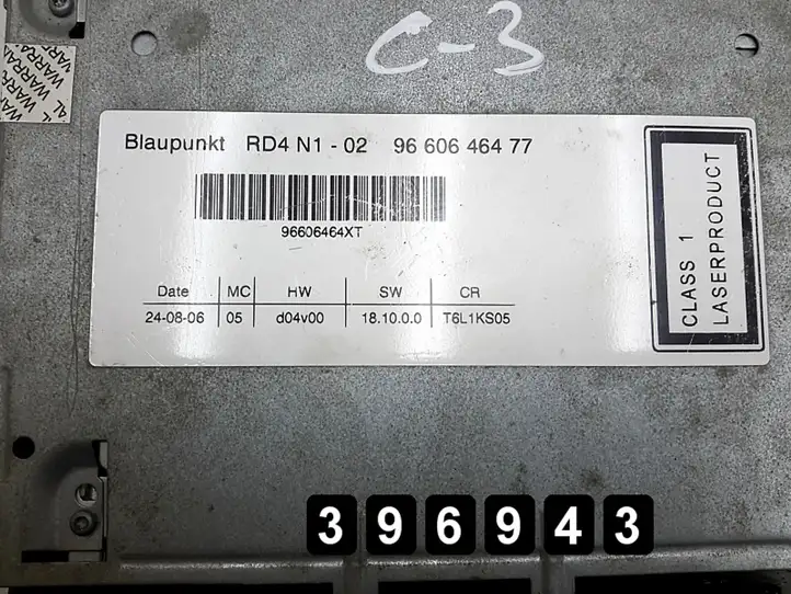 Citroen C3 (2002 - 2009) 9660646477 Магнитола / мультимедийная система — фото 4