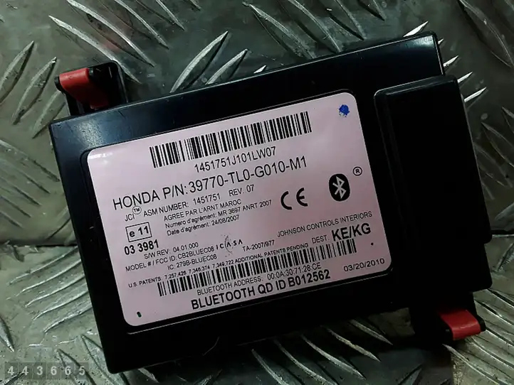 Honda Accord (2008 - 2016) 39770TL0G010M1 Bluetooth модуль — фото 6