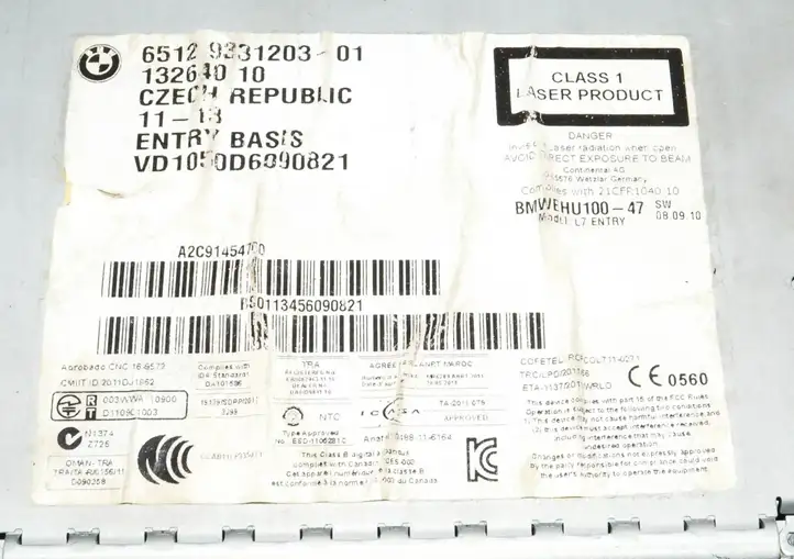 BMW 3 F30 F35 F31 (2012 - 2018) 65129331203 Магнитола / мультимедийная система — фото 2