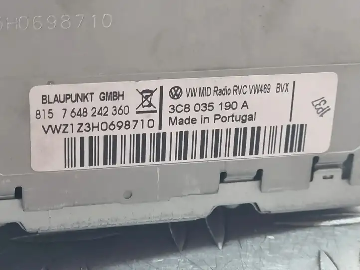 Volkswagen PASSAT CC (2008 - 2012) 3C8035190A Магнитола / мультимедийная система — фото 7