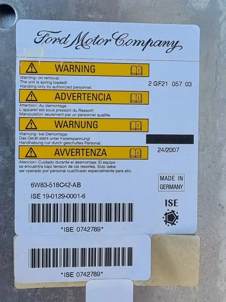 Volvo C70 (2005 - 2009) 6W83518C42AB Система защиты от опрокидывания — фото 2