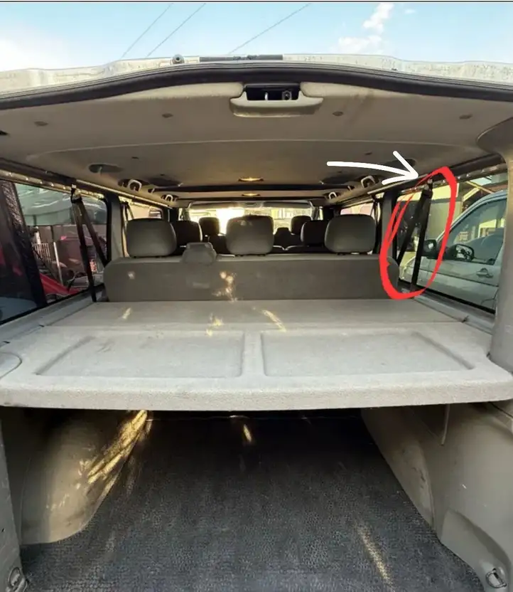 Opel Vivaro (2006 - 2014) 696548B Ремень безопасности 3-го ряда — фото 1