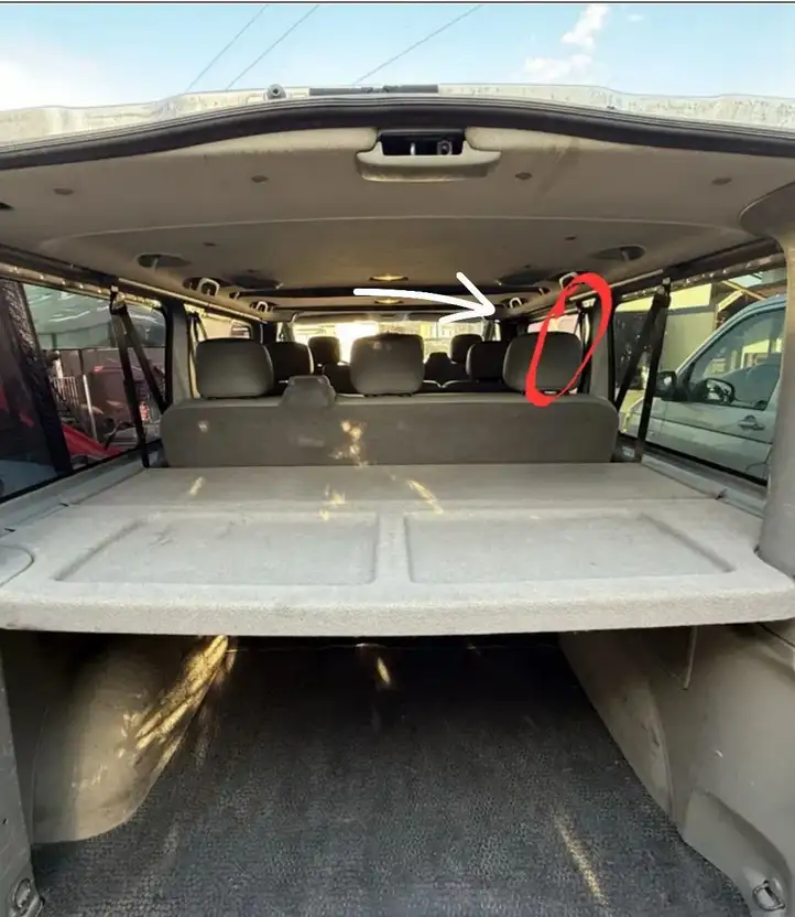 Opel Vivaro (2006 - 2014) B507743AC32 Центральный ремень безопасности — фото 1