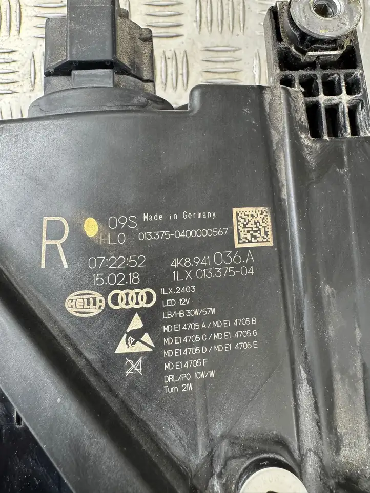 Audi A7 S7 4G (2014 - 2018) 4K8941036A Передняя фара — фото 10