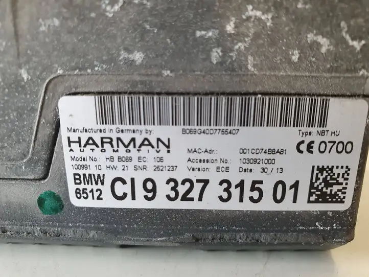 BMW 3 F30 F35 F31 (2012 - 2018) 9327315 Магнитола / мультимедийная система — фото 9