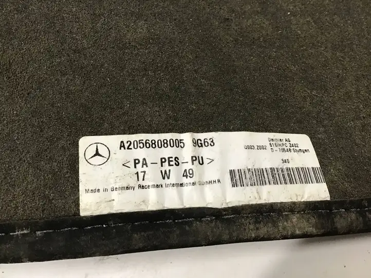 Mercedes-Benz C W205 (2014 - 2021) A2056807905 Задний коврик салона — фото 6