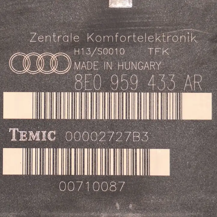 Audi A4 S4 B6 8E 8H (2000 - 2006) 8E0959433AR Модуль комфорта — фото 4