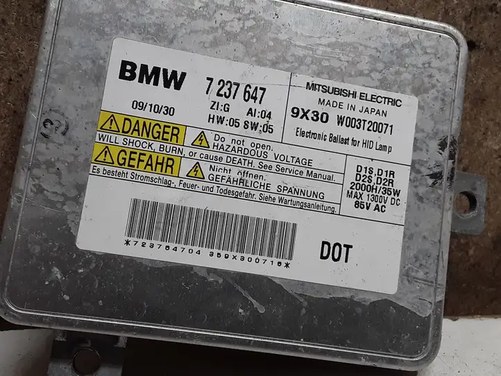 BMW 3 E90 E91 (2005 - 2012) 7237647 Блок розжига ксенона — фото 2