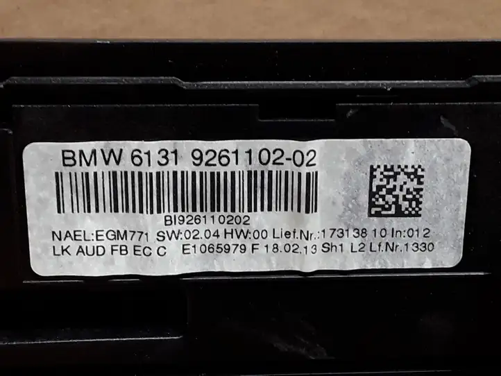 BMW 3 F30 F35 F31 (2012 - 2018) 9261102 Блок управления климат-контролем — фото 5