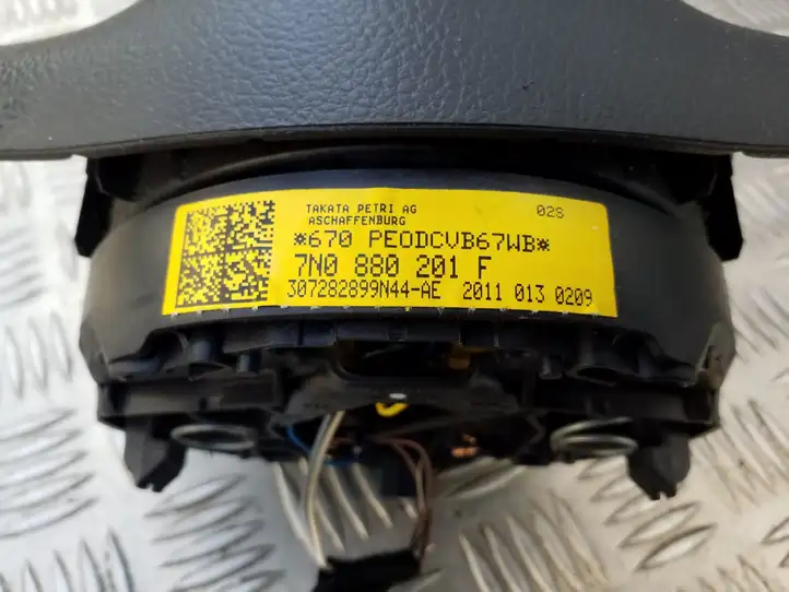 Volkswagen Sharan (2010 - 2015) 7N0880201F Подушка безопасности руля — фото 2