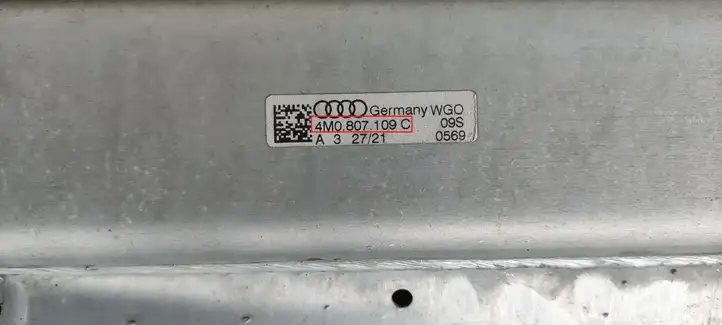 Audi A6 S6 C8 4K (2018 - ) 4M0807109C Усилитель заднего бампера — фото 3