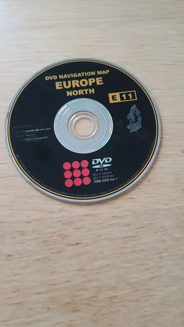 Toyota Land Cruiser (J120) (2002 - 2009) 862710W081 Навигационные карты CD/DVD — фото 1
